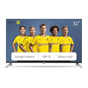 CHiQ 32 inch (80 cm), Android 9.0, smart-tv, HD, wifi, Bluetooth, Google Assistant, Netflix, Prime Video, HDMI, USB…