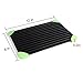 Fast Defrosting Trays Green Silicone Rubber Corner Fastest Thaw Meat or Frozen Food Safely No Need to Use Any Microwave, Hot Water, Electricity