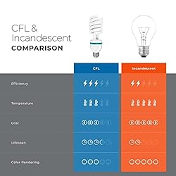 LimoStudio [4 Pack] 85W 6500K CFL, Compact