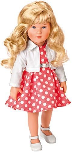Girl Giselle, doll in white/red Kthe Kruse by Kthe Kruse