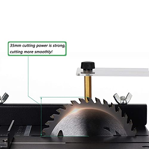 FZYE Multifunktionale Tischkreissäge, 150 W Mini-Desktop-Sägeschneider Elektrische Schneidemaschine mit Einstellbarer… – Bild 4