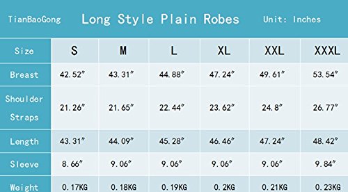 Amzchoice Women's Long Satin Kimono Wedding Party Getting Ready Robe With Gold Glitter (White, S) - Thumbnail 4