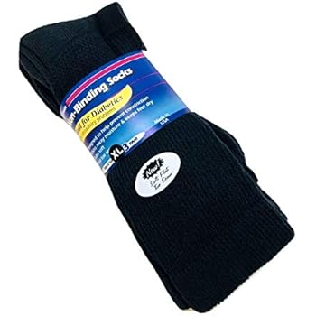 Amazon.com: J.T. Foote - Non Binding Diabetic Socks Crew ...