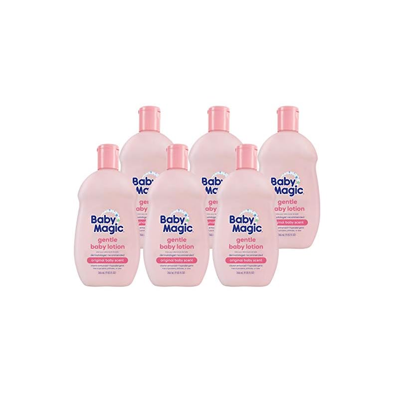 Baby Magic Gentle Baby Lotion Vitamins & Aloe, Original Baby Scent, 6 Count