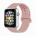 IYOU Sport Band Compatible with Watch Band 38MM 42MM 40MM 44MM, Soft Silicone Replacement Sport Strap Compatible with 2018 Watch Series 4/3/2/1 (Vintage Rose,38MM, S/M)