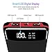 Portable Charger Power Bank 24000mAh High Capacity Backup Battery 2 USB Output Battery Pack Phone Charger with LCD Digital Display Compatible Android Phones,Tablets and Other USB-Power Devices