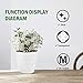 Pomeat Self Watering Hanging Planters, 7 Pack Lazy Flower Pot Wall Plant Holder for Succulents Plants Flowers Indoor Outdoor with 7 Hooks (White)thumb 1