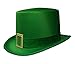 Nicky Bigs Novelties Green Top Hat with Gold Buckle - St. Patricks Day Accessories for Leprechaun Costume Party Wear - Ridler Cosplay, Shamrock Top Hat, Irish Holiday Festive Wear