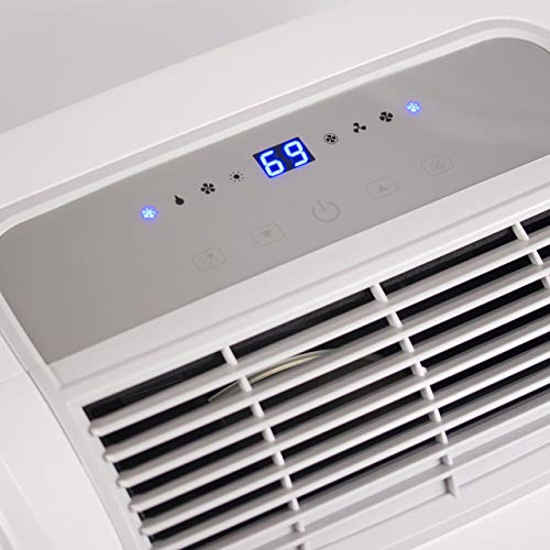 Black + Decker 10000 BTU Portable Air Conditioner Unit, Remote, LED Display, Window Vent Kit, 4 Caster Wheels, White (Renewed) - Thumbnail 5