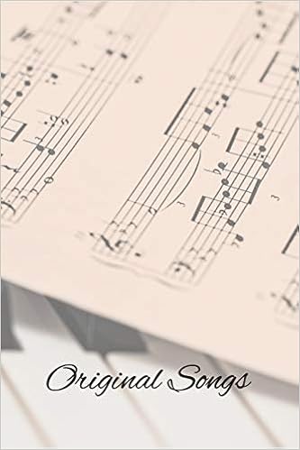 Amazon Com Original Songs Song Writing Journal With Blank Sheet Music Paper 1 Pages 6x9in Books Sky Island Books