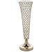 Efavormart Set of 2 Tall Gold Beaded Crystals Trumpet Floral Vase Wedding Centerpiece 23