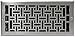 Decor Grates AJL614W-NKL Oriental Wall Register, 6-Inch by 14-Inch, Nickel