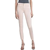 J Brand Womens Coated Mid-Rise Capri Jeans Pink 31