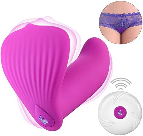 Vibrant Toy Women Invisible Wearable Mássager with Remote Control Vibrate Toys for Women,10 Frequency Wireless Vibration Love Mássaging Egg,Purple