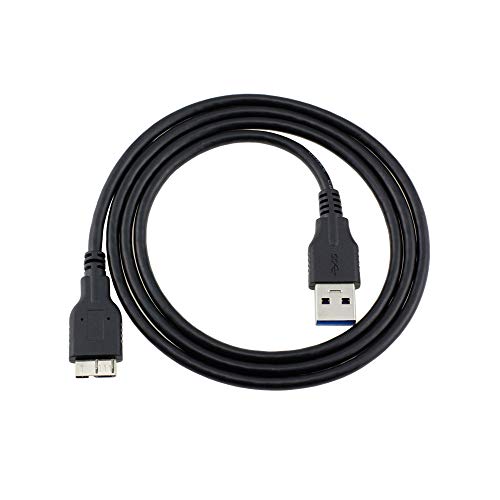 Warmstor USB 3.0 Micro Cable 1ft, 2-Pack USB 3.0 A Male to Micro B Cord External Hard Drive Cable Compatible with Toshiba, WD, Seagate Hard Disk, Samsung Galaxy S5, Note 3, Note Pro 12.2 ect