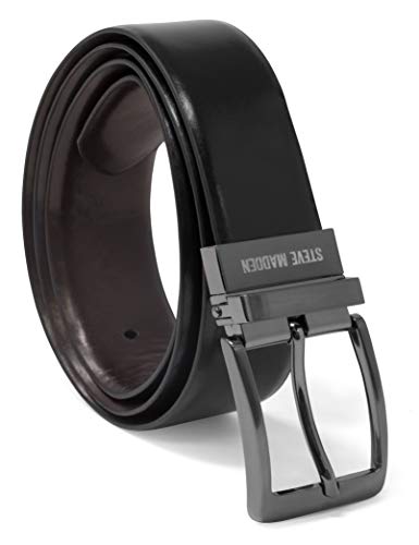 Steve Madden Reversible Men's Dress Casual Every Day Leather Belt