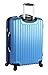 Lucas Outlander Hard Case 24 inch Expandable Rolling Suitcase With Spinner Wheels (One Size, Blue)