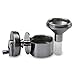 Formax420 Powder Spice Grinder Hand Mill Funnel with a Glass Jar
