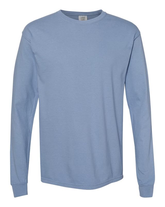 Comfort Colors Adult Long Sleeve Tee Style, (6014) Washed Denim Image