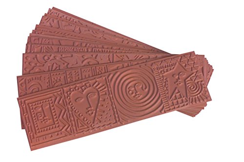 Sax Pattern Imprinting Mats, 2-1/8 x 6-7/8 Inches, Set of 12