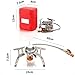 Outry 3500W Foldable Camping Gas Stove with Piezo Ignition, Outdoor Windproof Portable Backpacking Stove Cooking with Carrying Case Box (3500W)