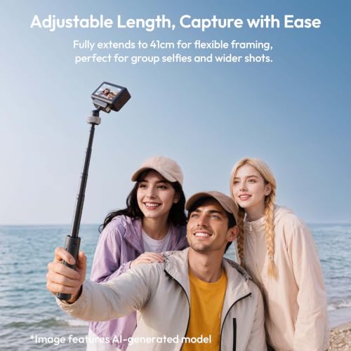 ULANZI MT95 Mini trípode para dji Action 5 Pro/4/3/Osmo 360 (dji Osmo Action 5 Pro/4/3/Osmo 360) | Liberación rápida magnética, cabezal de bola dual de 360°, trípode 3 en 1 para cámaras DJI Action 5 Pro 4 3 y Osmo 360