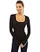 PattyBoutik Women's Scoop Neck Button Studs Sweater