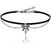 personalized necklaces, Gothic necklaces, punk collars, fashionable butterfly collars (M2382, black)