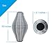 Kidac Hand Finger Exercise Ball Stress Ball Stainless Steel Physical Therapy Exerciser Gripper for Finger Palm Workout Training Rehabilitation