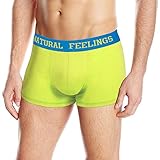 Natural Feelings Mens Boxer Briefs Anti-Microbial Classic Cotton Men's Underwear