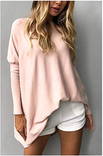Dames Oversized Shirt Pullover Baggy Batwing Lange Mouw Top Blouses Katoen Women Losse Jumper T Shirt Trui Tuniek, S-3XL - Image 3
