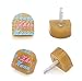 Medigy 13 Pairs Heel Tips Taps Kit High Heel Shoes Repair Caps Shoes Replacement Dowels, U-Shaped, Khaki