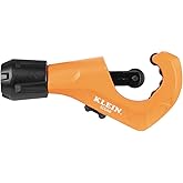 Klein Tools 50046 Constant Swing Tubing Cutter for Copper and Aluminum, 1/8 to 1 3/8-Inch O.D. with Deburring Tool and Replac