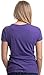 Ann Arbor T-shirt Co. Never Too Old to Play in Dirt | Funny Gardener Gardening V-Neck T-Shirt for Women - Heather Purple, Large