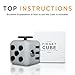 Ultra Strong Fidget Cube by Wedual. Made of High-end Silicone, Available in 13 Colors! Twiddle Dice Toy reliefs Stress, Anxiety, ADHD and Boredom, Amazon Prime, Perfect for adults and children!