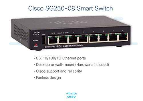 Cisco-SG250-08-8-Port-Gigabit-Smart-Switch-Negro