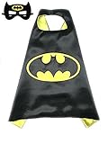 ERT13 Dress Up Comic Cartoon Superhero Costume With Satin Cape and Matching Felt Mask