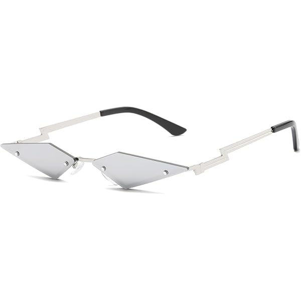 Kanayu 4-Pack No Lens Diamond Glasses Frames - V-Shape Rhinestone Sunglasses For Women