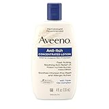 Aveeno Anti-Itch Concentrated Lotion with Calamine and Triple Oat Complex, Skin Protectant for Fast-Acting Itch Relief from Poison Ivy, Insect Bites, Chicken Pox, and Allergic Itches, 4 fl. oz