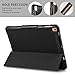 IVSO New iPad 9.7 2018 Tablet Case, Lightweight Smart Case Trifold Cover Stand with Pencil Holder Auto Sleep/Wake Function for New iPad 9.7 2018/2017/ iPad Pro 9.7 /iPad Air 2/ iPad Air Tablet(Black)