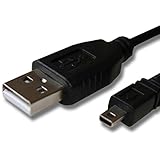 ReadyPlug® 5ft USB Cable for Nikon D3300 - Charging and Photo Transfer Cord (Black, 5 feet)