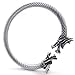 KONOV Mens Stainless Steel Bracelet, Biker Gothic Dragon Cuff Bangle, Silver