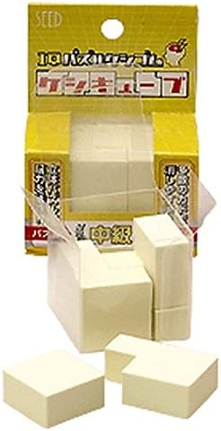 Seed Puzzle and Craft (7 pieces intermediate level) Cube Eraser from Japan
