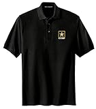 Spiffy Custom Gifts Mens U.S. Army Embroidered Polo Shirt