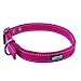 Max and Neo MAX Reflective Metal Buckle Dog Collar - We Donate a Collar to a Dog Rescue for Every Collar Sold (Small, Pink)