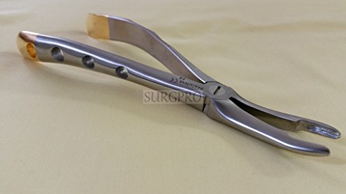 PREMIUM GRADE GOLD HANDLE DENTAL UPPER ROOTS EXTRACTING FORCEPS #44 SPECIAL HANDLE (DH BRAND)