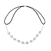 LUX ACCESSORIES Floral Crystal Pave Queen Bridal Bridesmaid Flower Girl Stretch Headband