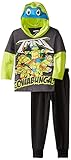 Teenage Mutant Ninja Turtles Little Boys' Toddler 2 Piece Hoodie and Pant Set, Gray, 2T