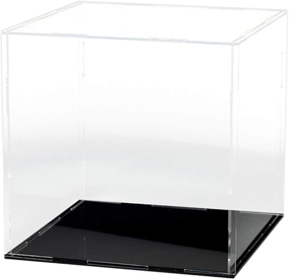 LANSCOERY Clear Acrylic Display Case Assemble Countertop