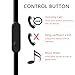 In-Ear Headphones with Microphone, Bili-Fox Sports Bass Wired Earbuds Universal Stereo Earphones Noise Isolating